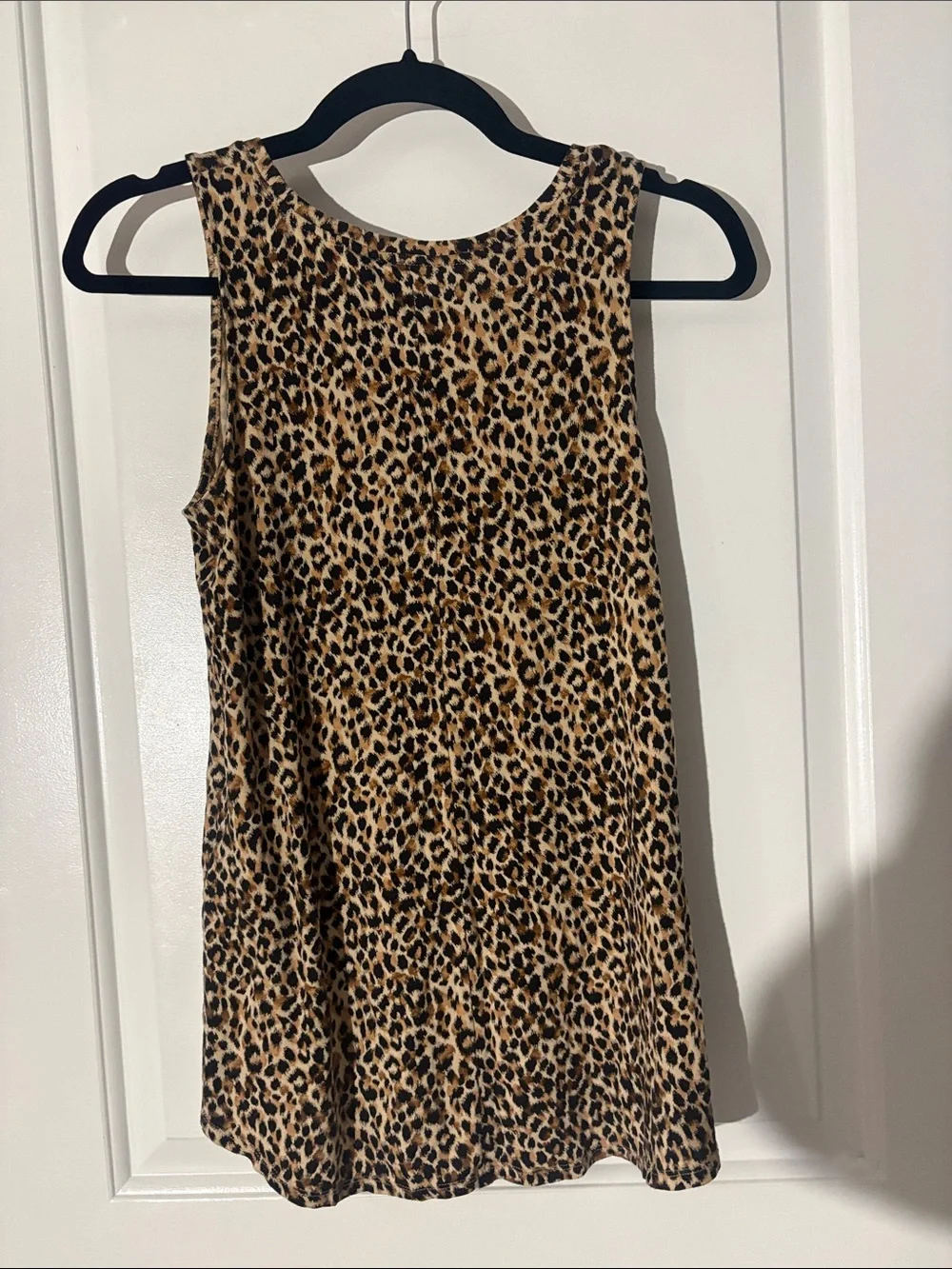 Old Navy Leopard Print Sleeveless Tank Top - Brown/Black - Picture 2 of 2